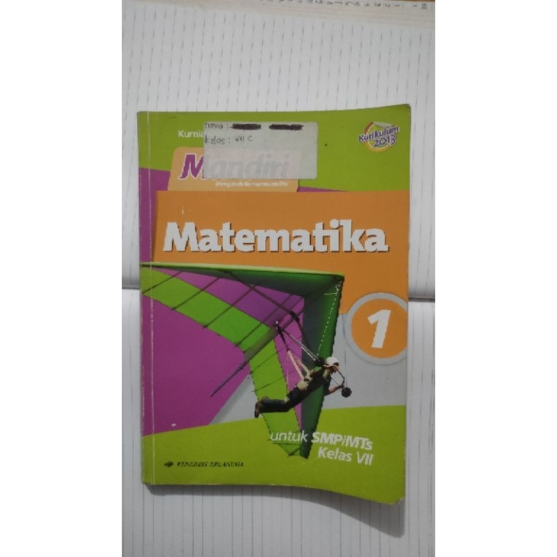 

Buku BEKAS Matematika mandiri kelas 7 K.13 penerbit erlangga (kurniawan)