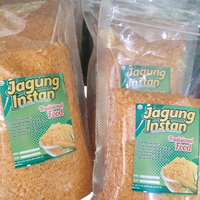 

Jagung Instan Siap Makanan Tradisional berat 230grm