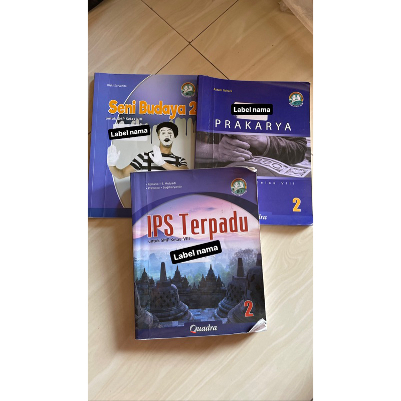 Buku Quadra Kelas 8 SMP (SBK, Prakarya, IPS Terpadu) kurikulum 2013