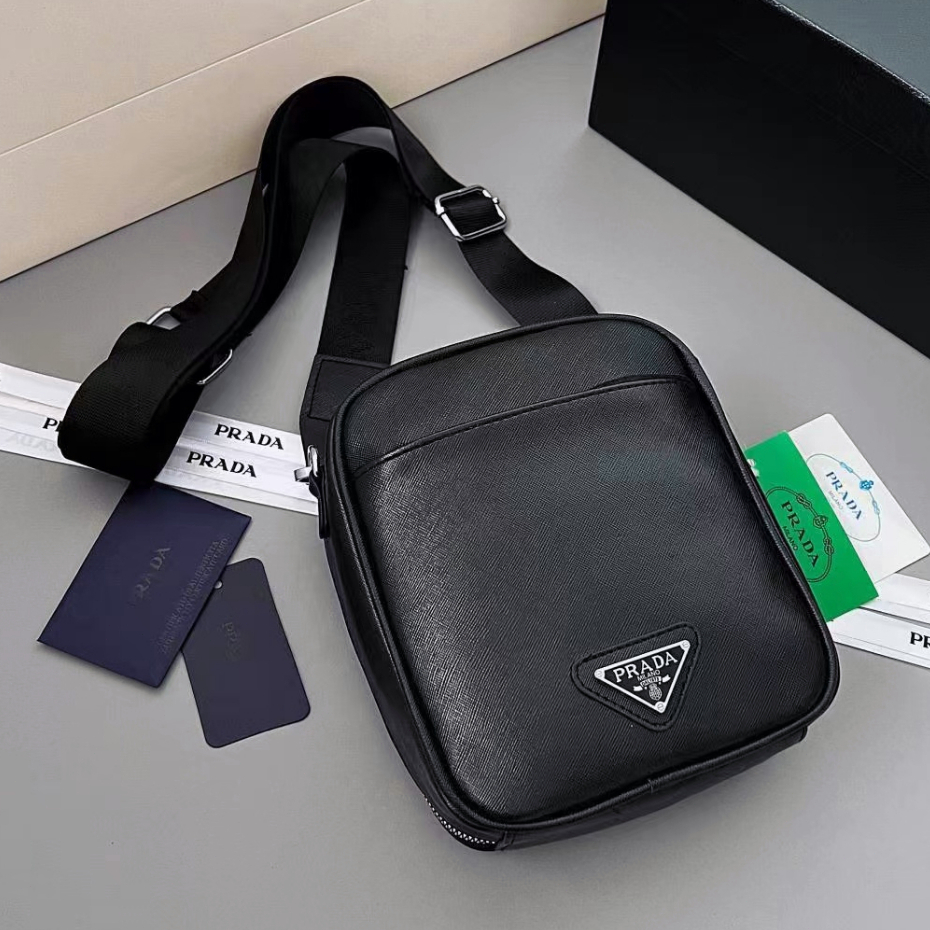 Tas Selempang Kain  Tahan Air Bahu Pria Shoulder Bag Kasual Model Simpel Untuk Sehari hari Shoulder 