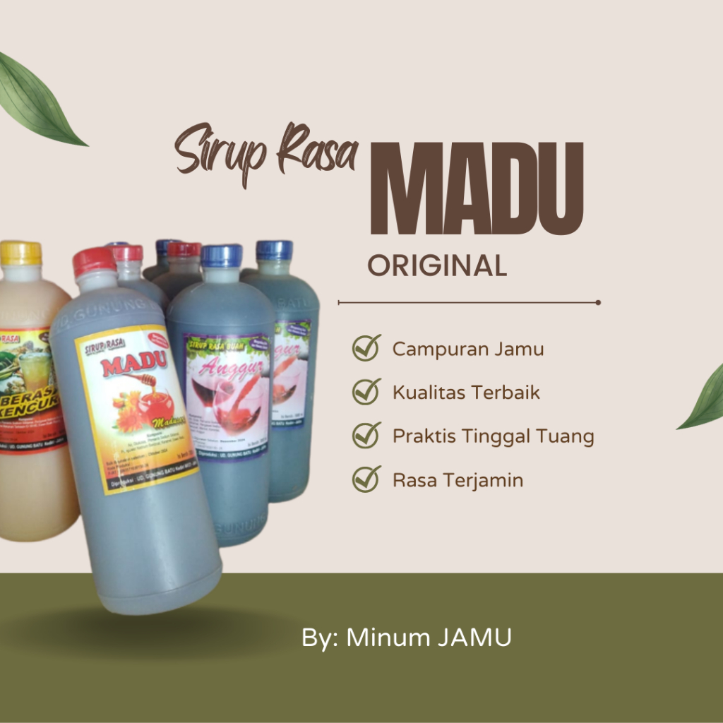 

[COD] GROSIR Sirup Rasa Madu Asli UD Gunung Batu