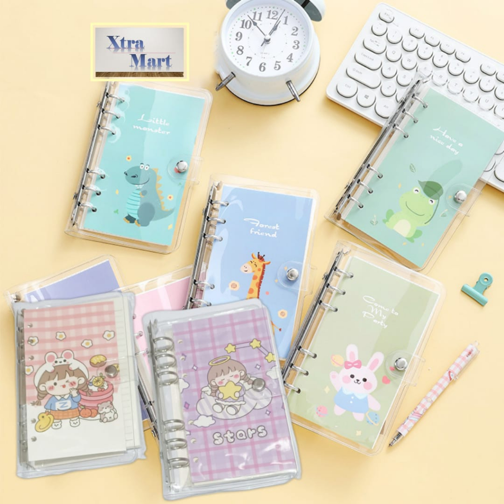 

XM - Buku Diary A6 Karakter Lucu Buku Binder A6 isi 100 Lembar