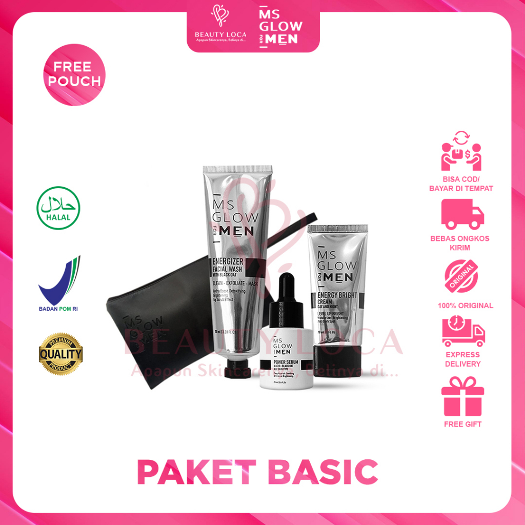 Beauty Loca - MS Glow for Men Paket Pencerah Glowing
