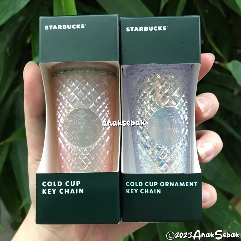 Starbucks Bling Cold Cup Ornament Keychain 2023 Edition