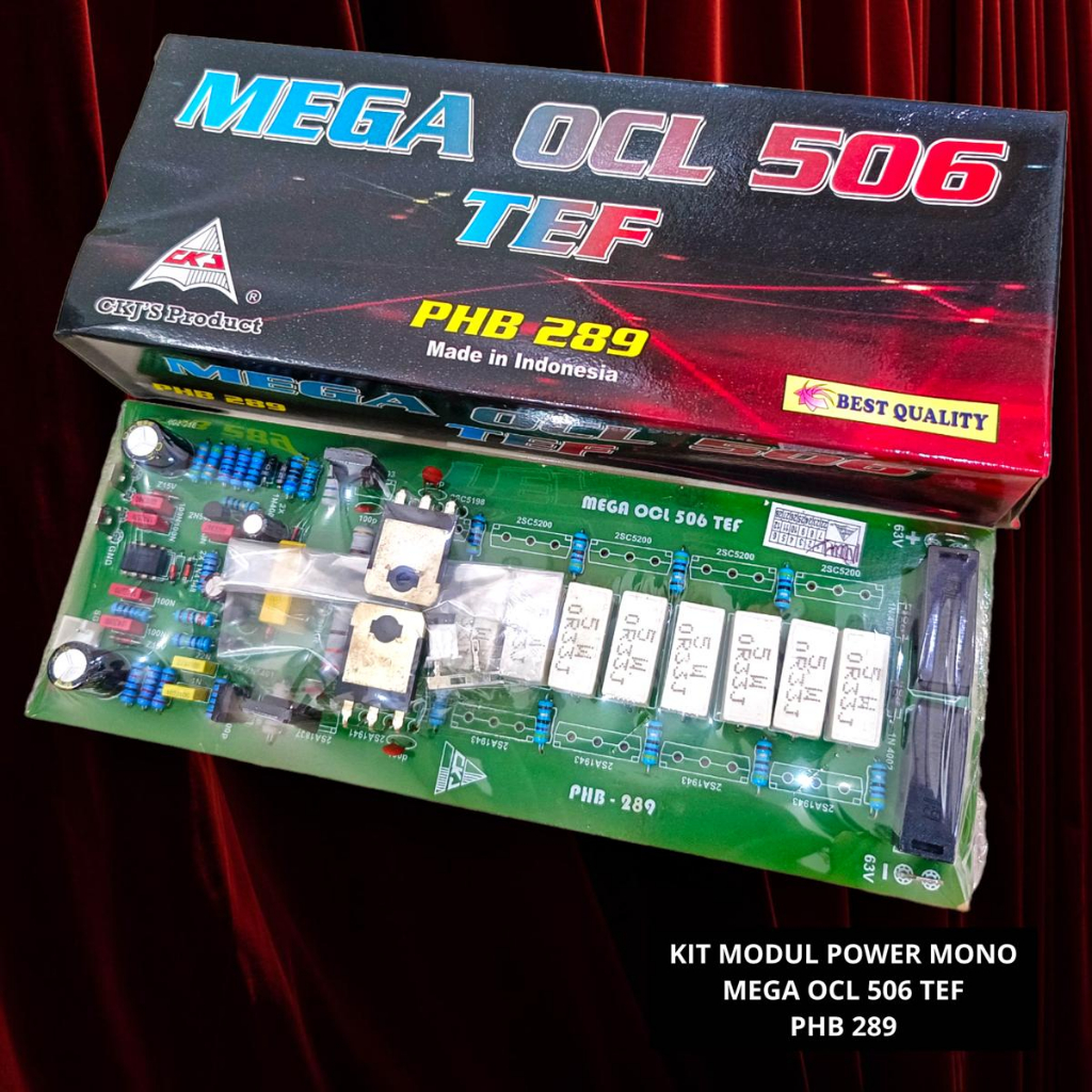 Kit Driver Power Mono CKJ 506 TEF PHB 289 Modul Amplifier Mega OCL