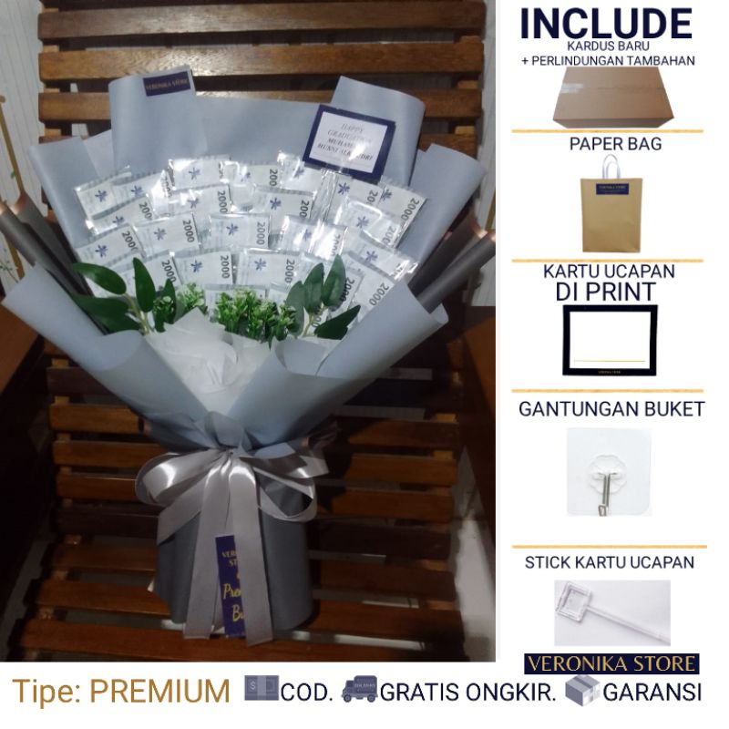 BUKET UANG HALAL NON RIBA – ELVINA - BUCKET UANG  - MONEY BOUQUET ULANG TAHUN - BUKET JAJANAN BUKET 