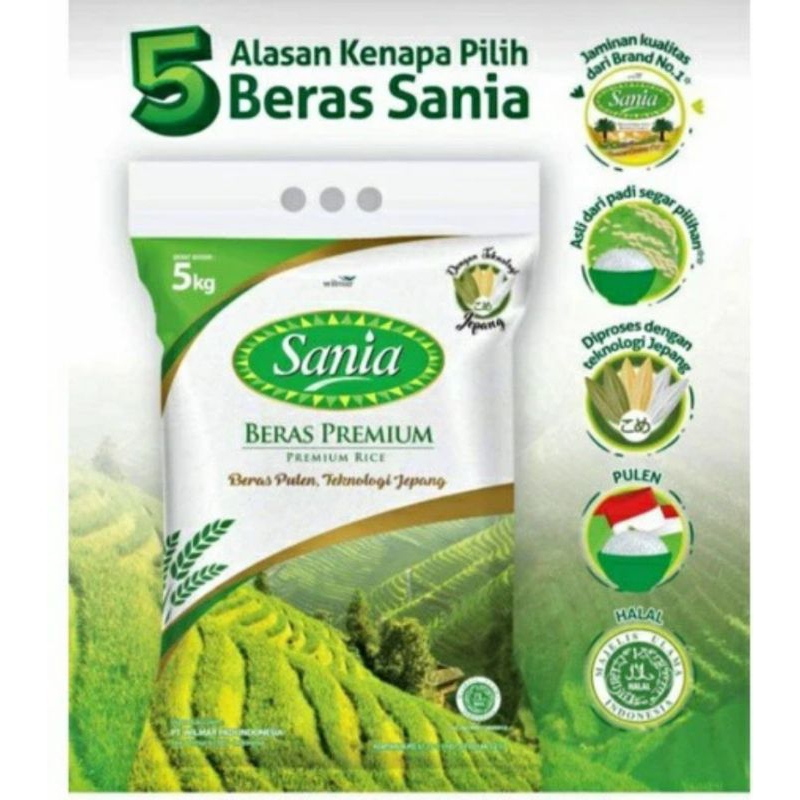 

beras premium sania 5 kg