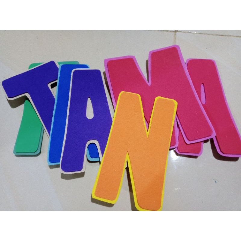 

Huruf balok atau huruf besar//Angka bahan sponati