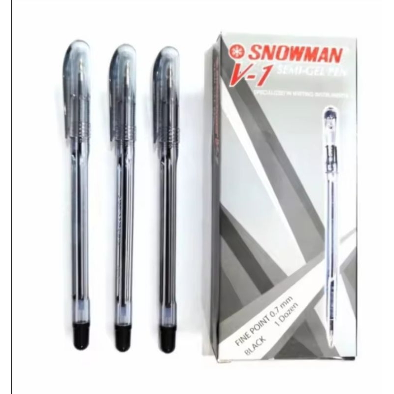 

BALLPOINT SNOWMAN V-1 PULPEN/PENA HITAM