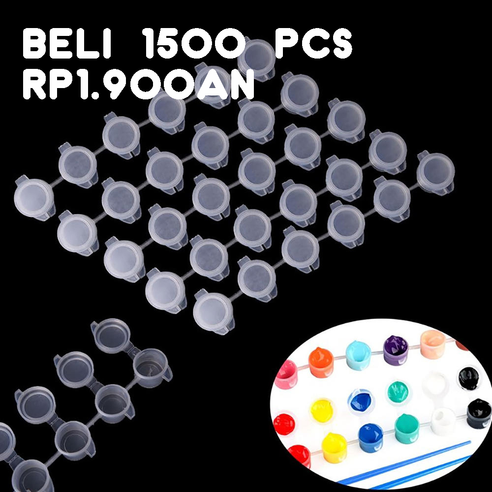 

[Artopia] [Grosir] Empty Pot Renteng 3ml / Tempat Menyimpan Cat Paint by Numbers Number