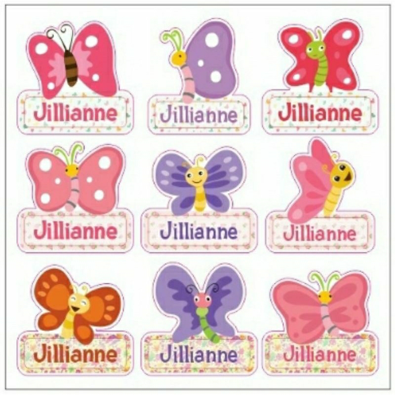 

Mix Cutting Label nama Butterfly