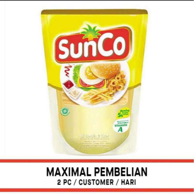 

Minyak Goreng Sawit Sunco Premium Pouch 2 liter