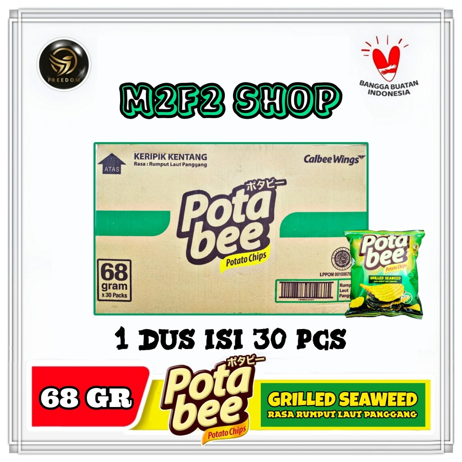 

Keripik Kentang Potabee Grilled Seaweed Rumput Laut Panggang - 68 gr (Kemasan Karton)