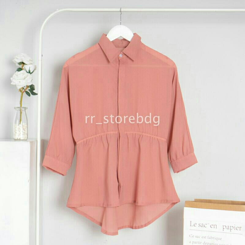 ALYA SHIRT PREMIUM KATUN REMI HITG QUALITY
