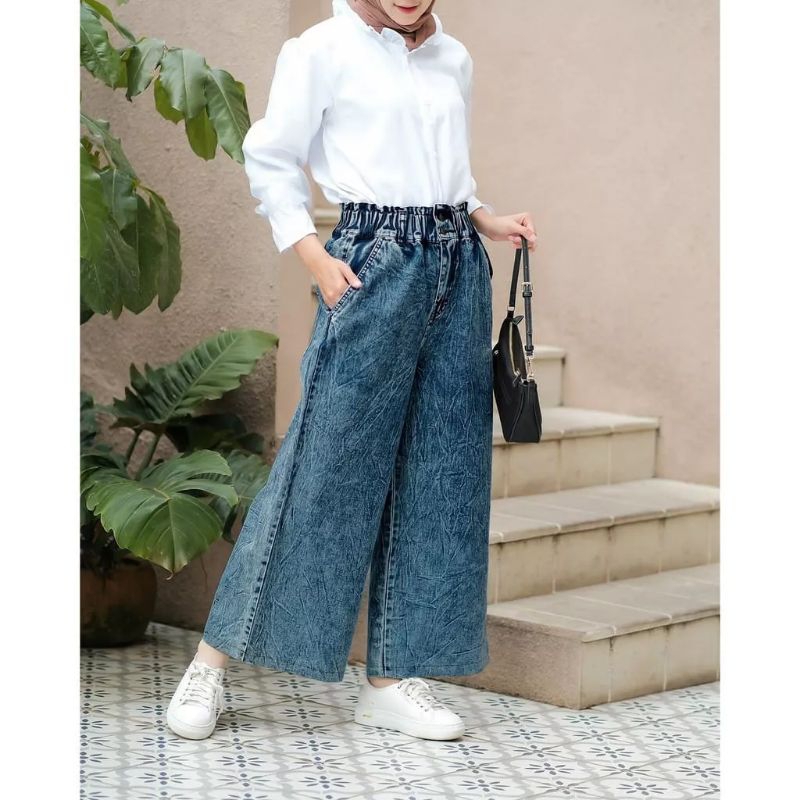 KULOT JEANS RAWIS KANCING 2