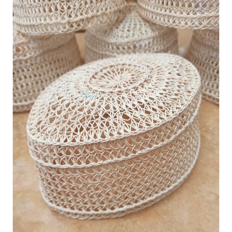 Peci/Songkok/Kopyah Rotan Putih polos