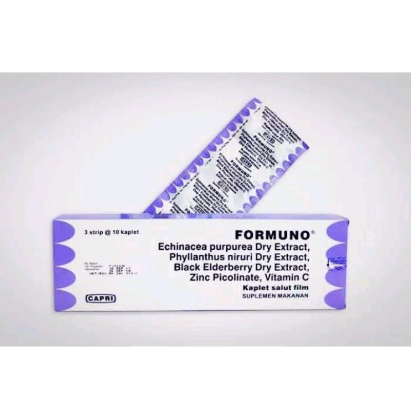 Formuno tablet'10 / vitamin dan suplemen / vitamin daya tahan tubuh /vitamin herbal ;formunokap