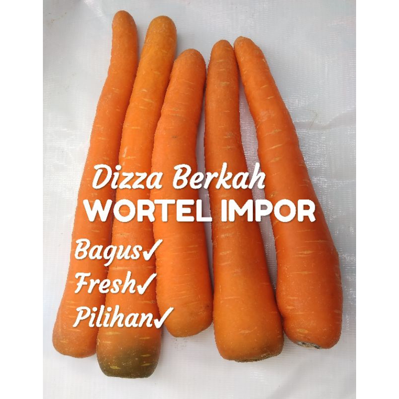 

Wortel Impor/300gr/Segar/Pilihan/Bagus/Dizza Berkah