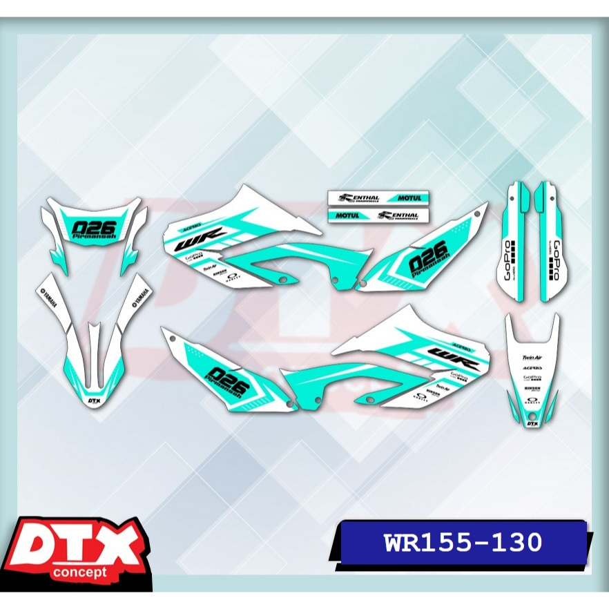 decal wr155 full body decal wr155 decal wr155 supermoto stiker motor wr155 stiker motor keren stiker motor trail motor cross stiker Wr-Kode 130