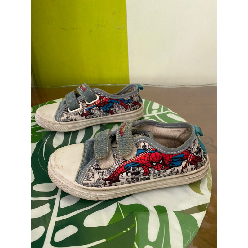 sepatu anak marvel spider kats shoes preloved