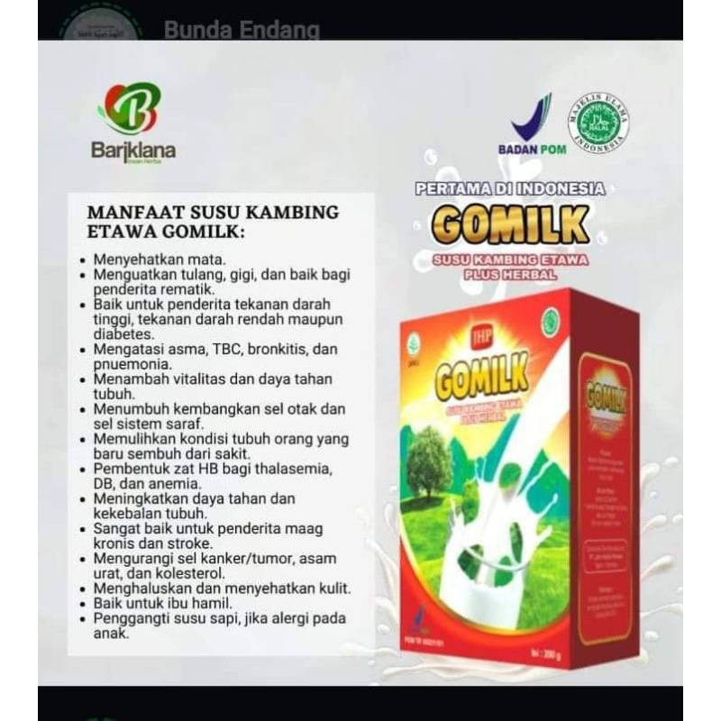 

Gomilk bisa nyembuhin Asam lambung, susu kambing etawa plus herbal