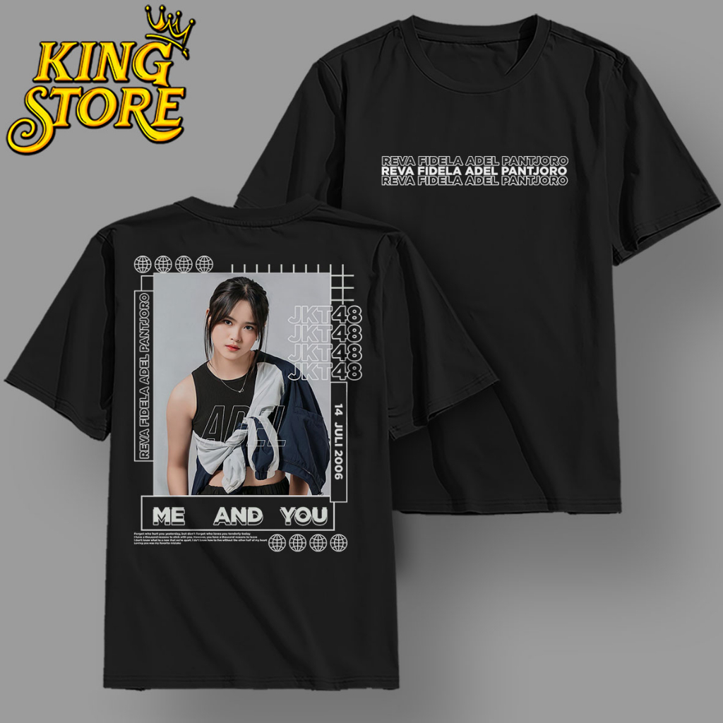 Kaos Jkt48 New Era Adel Reva Fidela - Tshirt Member Jkt48 New Era - S - kaos adel preman jkt48
