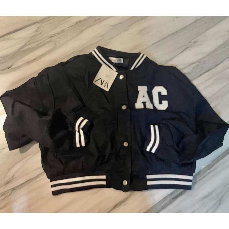 Crop Baseball Varsity Jacket