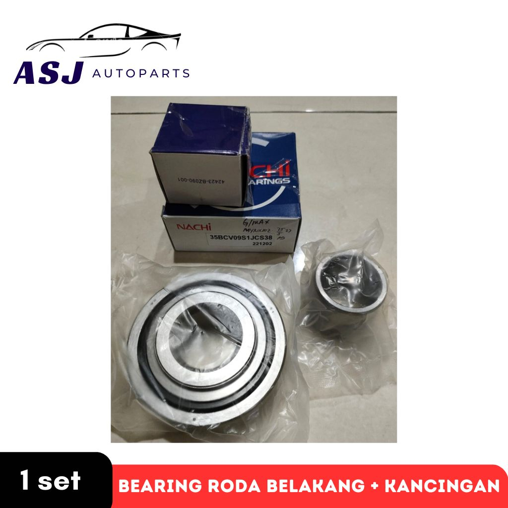 Laher / Bearing Roda Belakang + Kancingan (Cones) 35BCV09S1JCS38 Daihatsu Gran Max Granmax / Luxio m