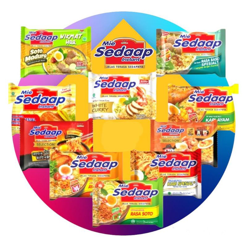 

Mie Sedaap All Varian Kuah dan Goreng
