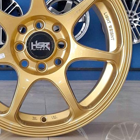 velg hsr ring 16 sebunsuta lebar 7 et42 gold pnp jazz yaris mobilio