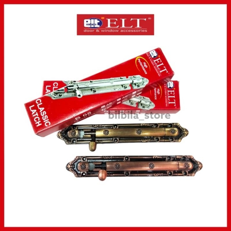 ELT B08AC/AB Gerendel pintu jendela rumah / grendel jendela pintu rumah klasik / kuncian pintu jende