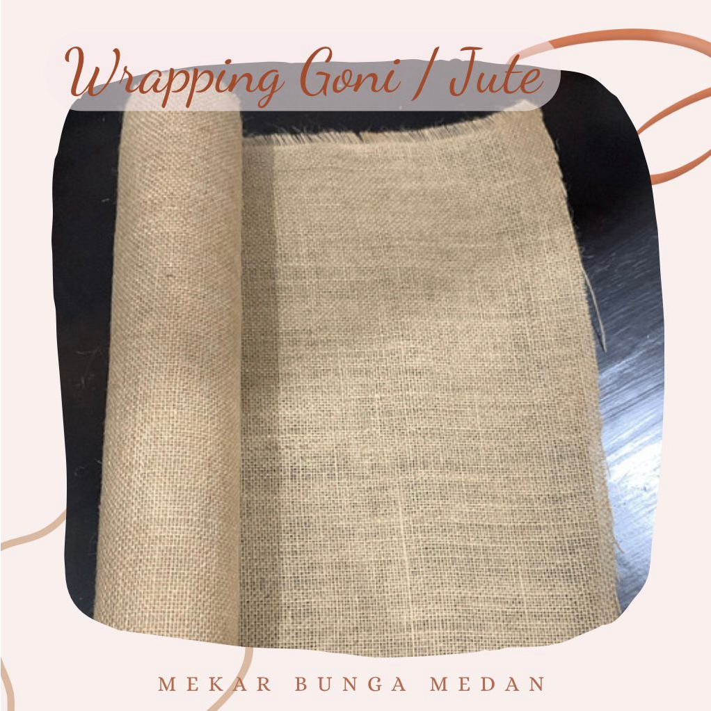 

(KRG 2) - 1 Lembar 50 CM Korean Wrapping Jute Goni Premium Import Floral Flower Mesh Flower Wrapping Roll