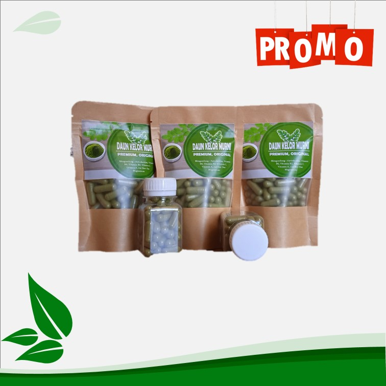 

READY, DAUN KELOR / MORINGA OLEIFERA 100% ALAMI ISI 100 KAPSUL