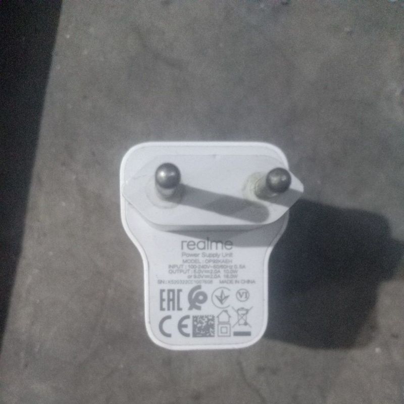 charger realme 18 Watt bekas original