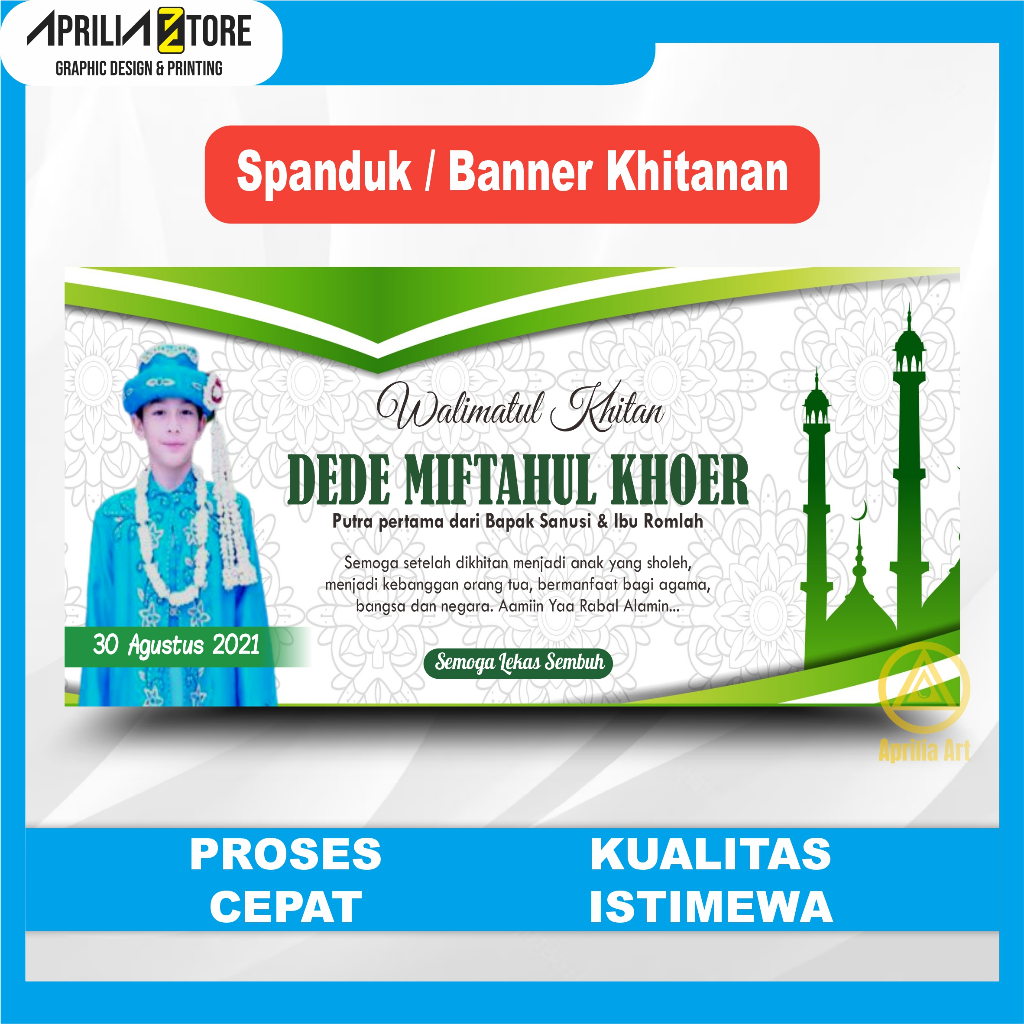 Spanduk / Banner / Backdrop Custom Khitanan Sunatan