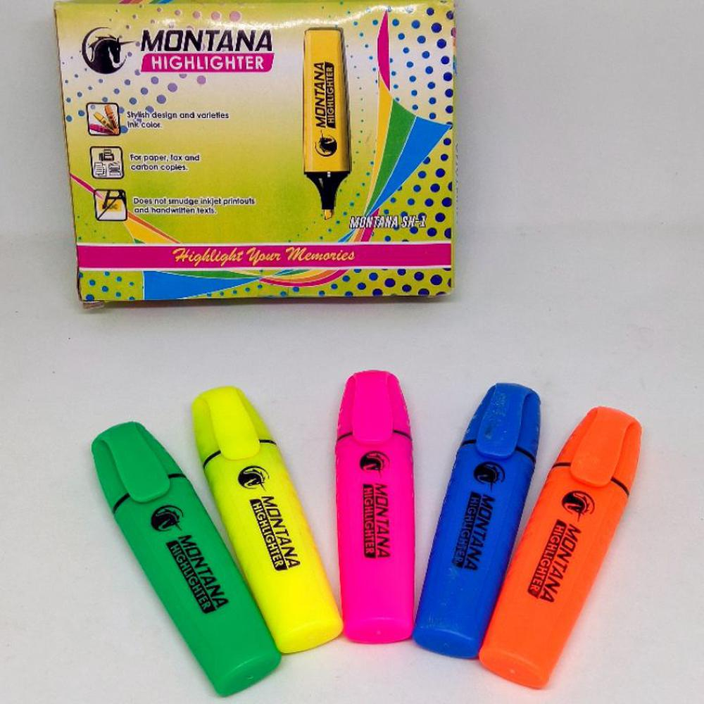 

Stabilo Highlighter montana warna warni fancy