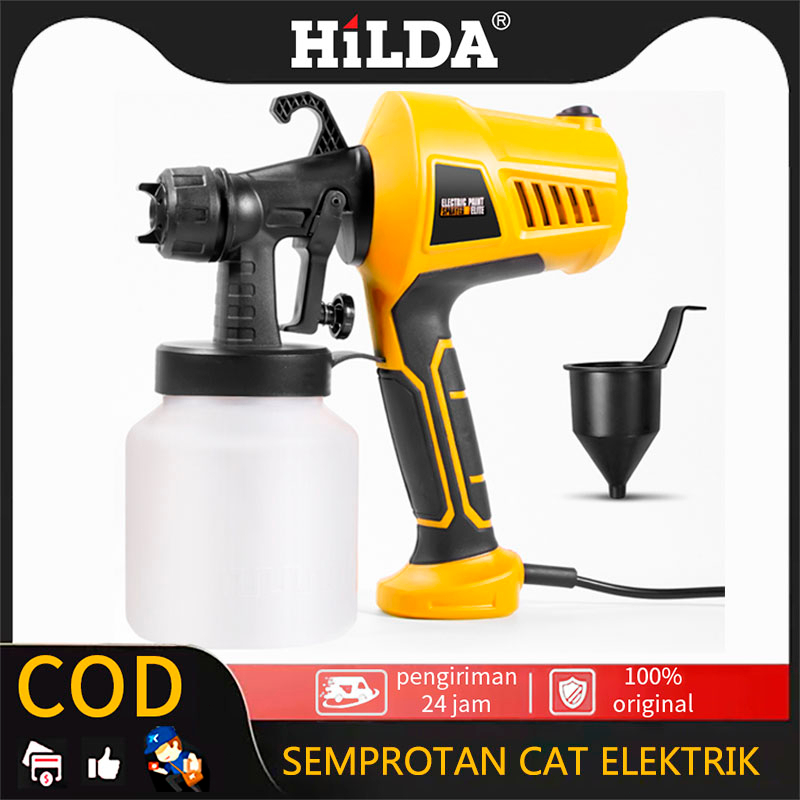 HILDA Semprotan Cat Elektrik, Semburan Cat Elektrik Genggam Daya Tinggi untuk Mengecat Mobil