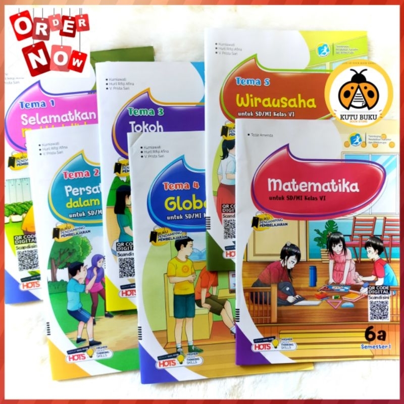 Paket LKS Cemara Kelas 6 SD/MI Semester 1 ( Tema 1,2,3,4,5 + LKS Matematika ) - CV. Putra Nugraha