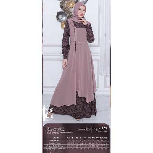 ETHICA KAGUMI 275/GAMIS WANITA MUSLIM /GAMIS BUSUI/GAMIS TERBARU