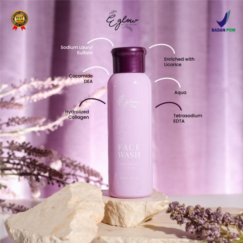 Eglow platinum whitening original ULtimate eglow/serum VIT c eglow/ eglow acne ECER