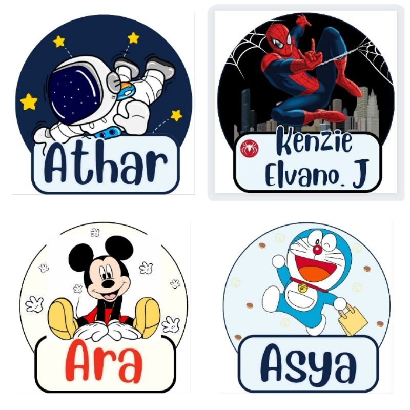 

(Atharaqsa) STIKER NAMA DAN KARAKTER/STIKER NAMA ANTI AIR/STIKER NAMA LUCU MURAH
