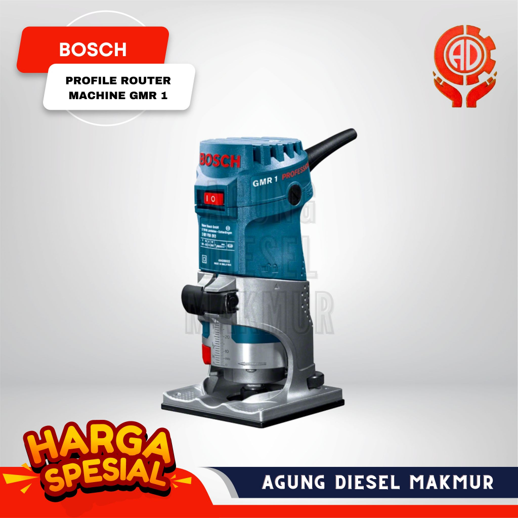 Bosch Profile Router Machine Mesin Profil Trimmer Kayu Router Genggam GMR 1