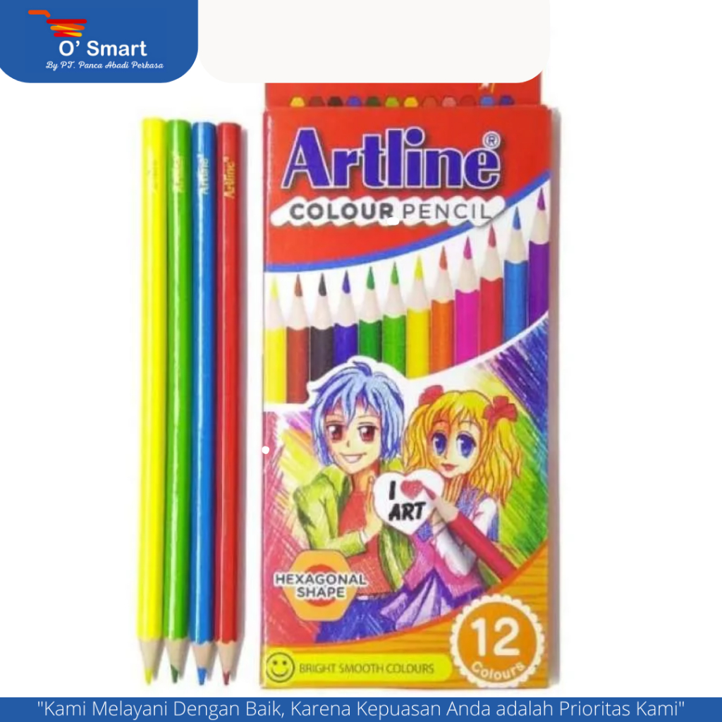 

PENSIL 12 WARNA ARTLINE HEXAGONAL ECP-A-12S