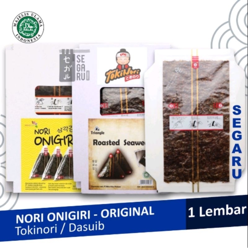 

SHS NORI ONIGIRI NORI ONIGIRI WRAPPER UNTUK ONIGIRi + FREE 1PC sticker lucu. triangle Bento rumput laut