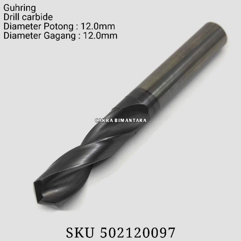 Carbide drill 12.0mm mata bor 12.0 mm untuk besi dan baja 12 mm bekas
