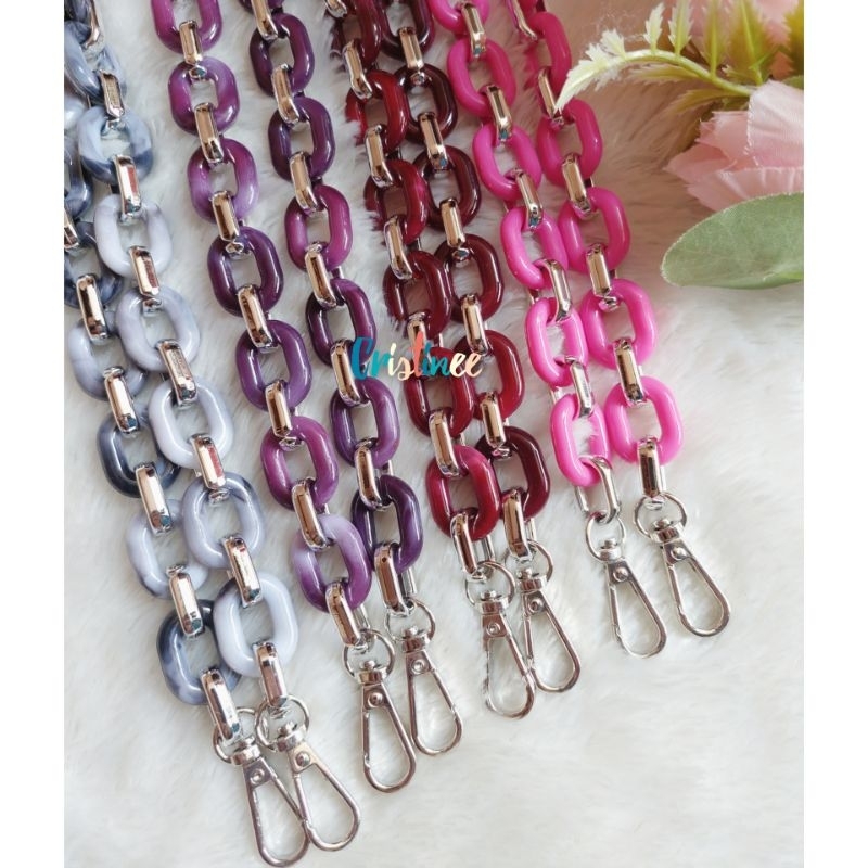 Rantai tas / rantai plastik HW Silver