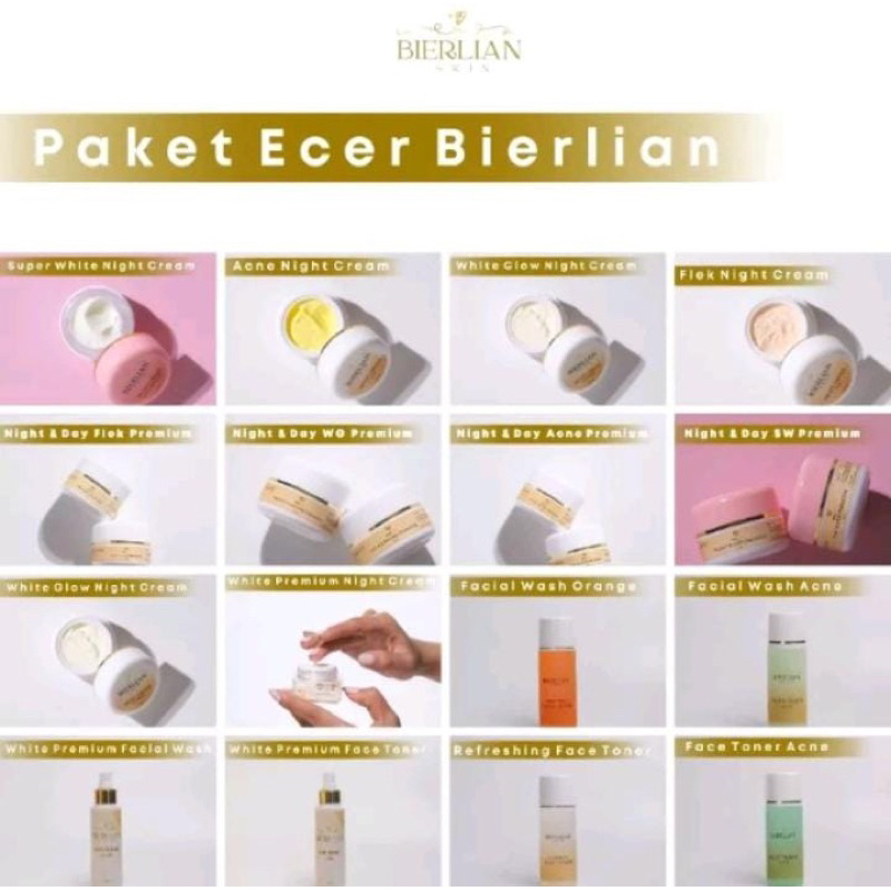 PAKET ECER BIERLIAN SKINCARE NIGHT CREAM