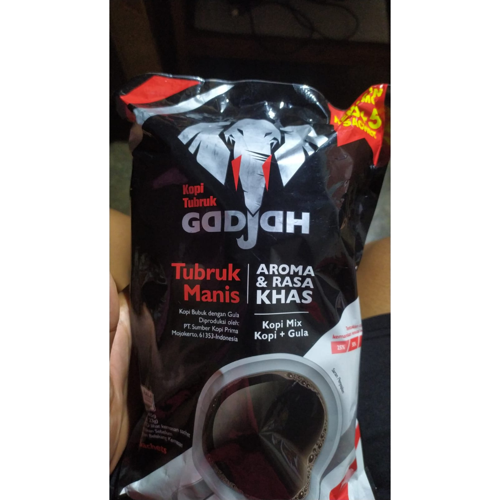 

Kopi tubruk gadjah 15 pcs
