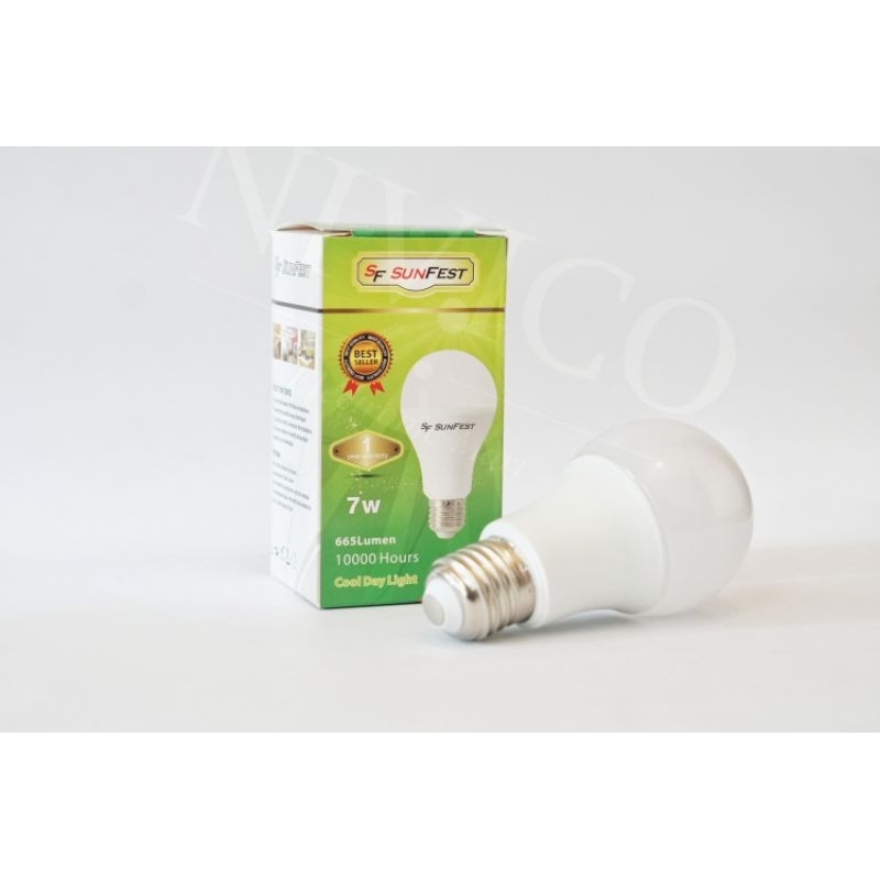 Lampu LED BULB SUNFEST 7W COOL DAY LIGHT 7000 K CLASSIC SERIES