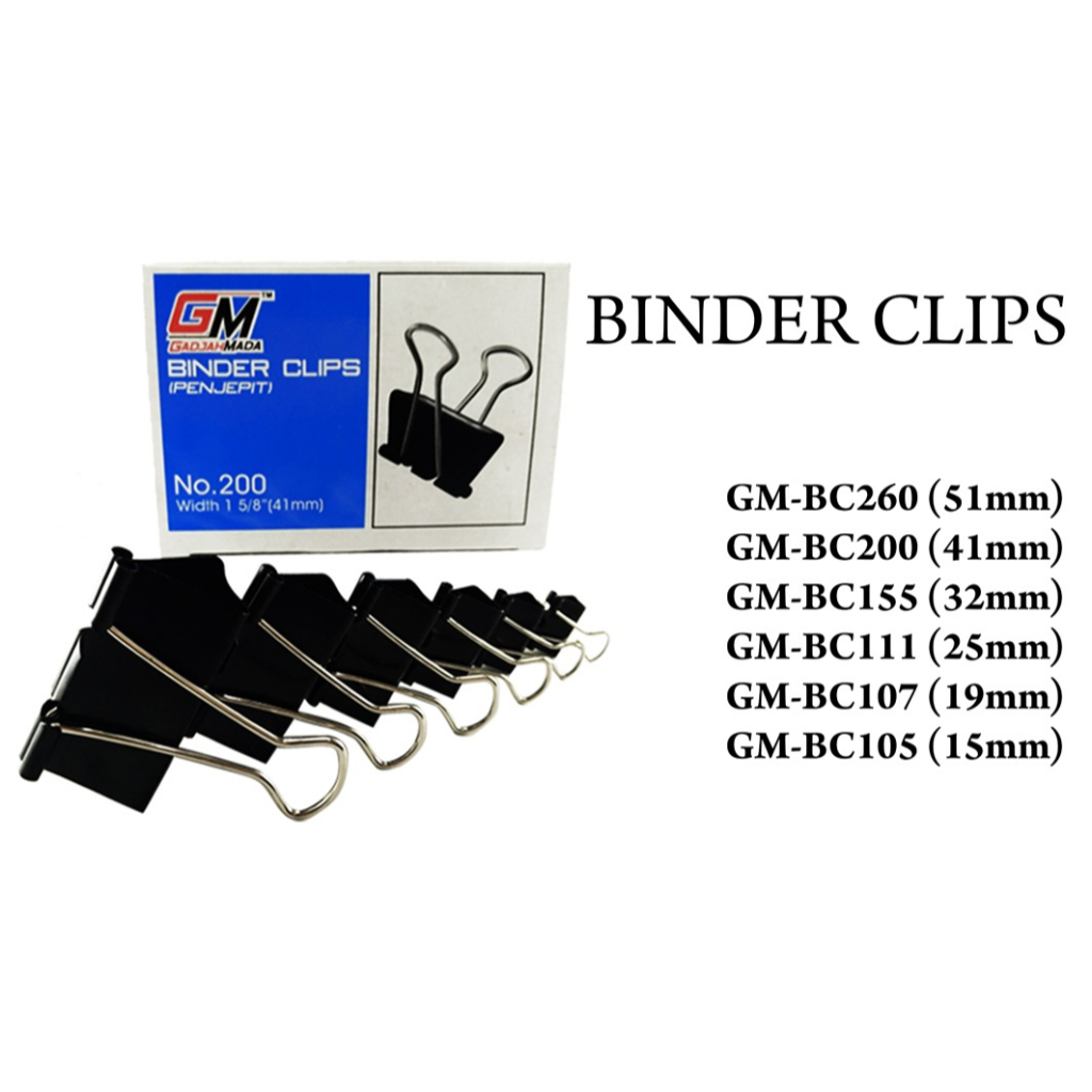 

Binder Clip Penjepit GadjahMada NO.107